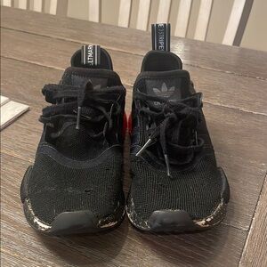 Adidas Kids Black and White Sneakers